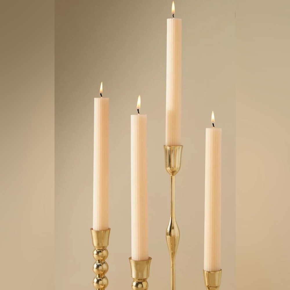 Anthropologie Tapered Candles Set - ivory - Picture 2 of 5